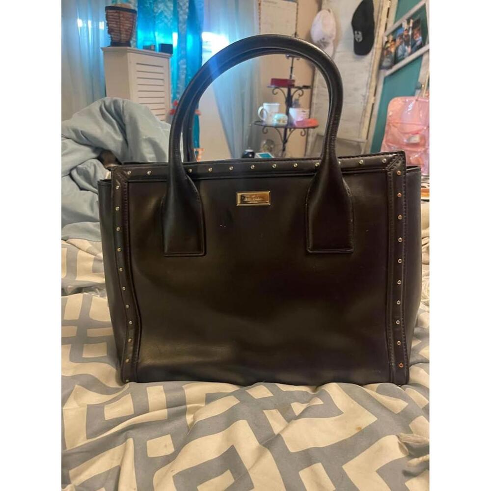 Kate Spade New York Black Leather Handbag - Stylish & Versatile